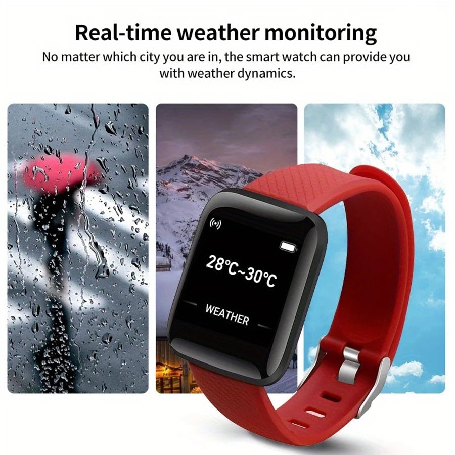 Montre intelligente multifonction pour hommes, femmes et enfants, rappel de message, contrôle de la musique, sport, pas, calories, D13, montre intelligente