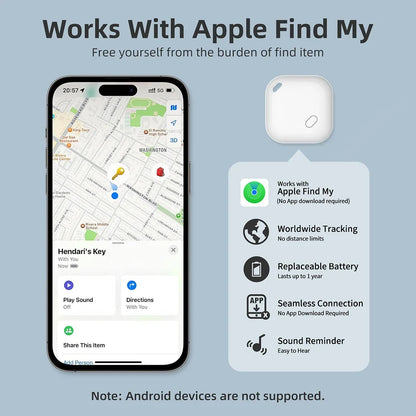 Traceur gps avec suivi pour Apple Find My Key Smart iTag Tracker IOS System